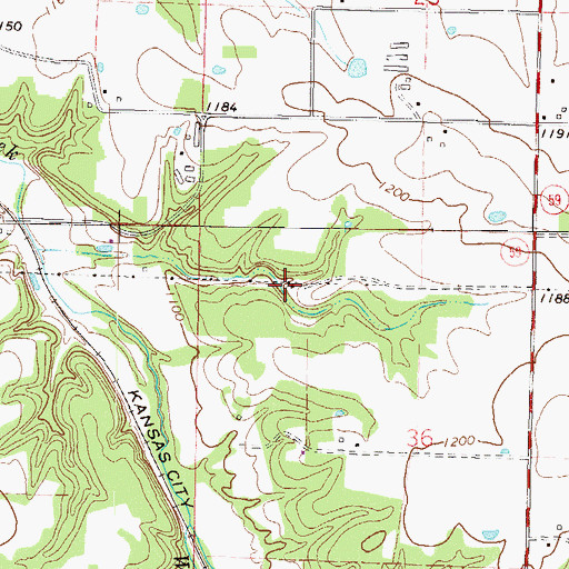 Topographic Map of Clementine (historical), AR