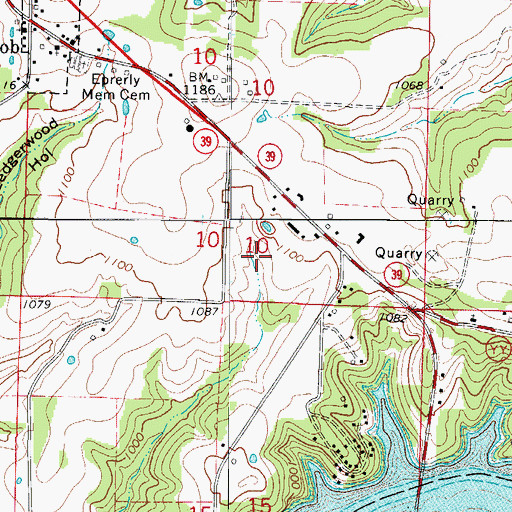 Topographic Map of Cassville Ranger District, MO