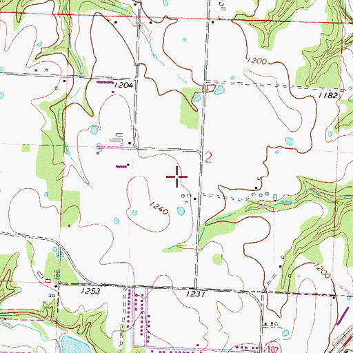 Topographic Map of Decatur Elementary School, AR