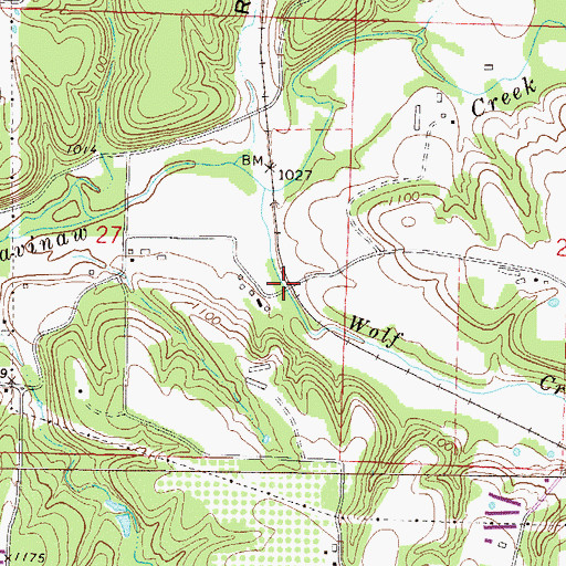 Topographic Map of Dorsey (historical), AR