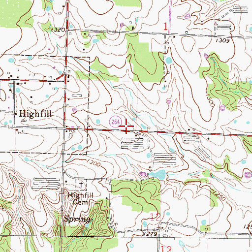 Topographic Map of Douglas School (historical), AR