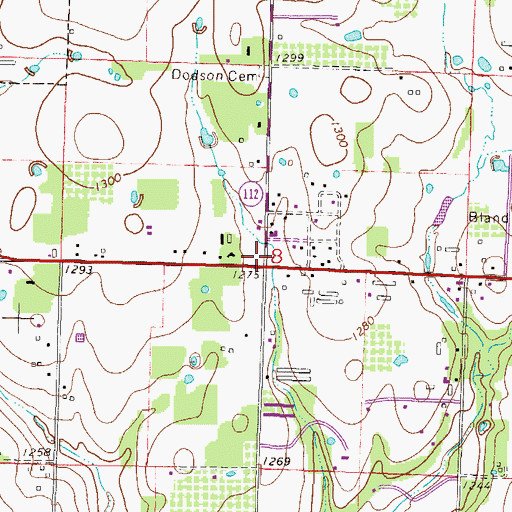 Topographic Map of Drokes School (historical), AR