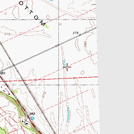 Topographic Map of Big Field, MO