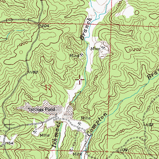Topographic Map of Howell Lake, MO