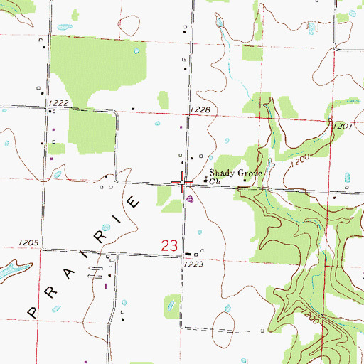 Topographic Map of Felker (historical), AR
