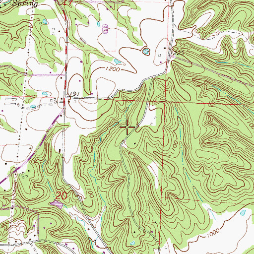 Topographic Map of Friendship School (historical), AR