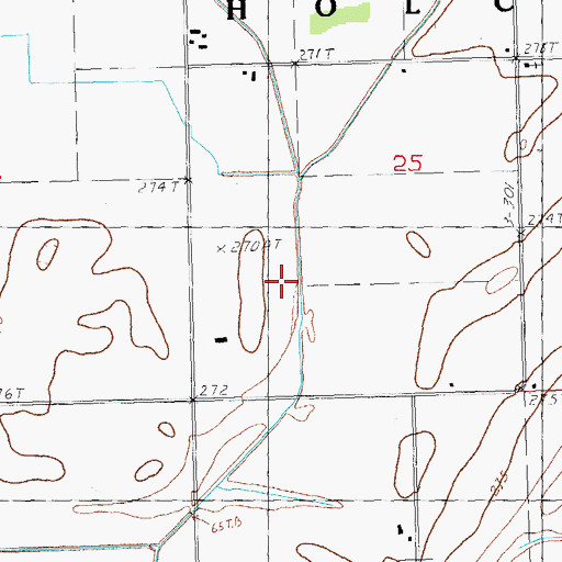 Topographic Map of Lateral Number 1, MO