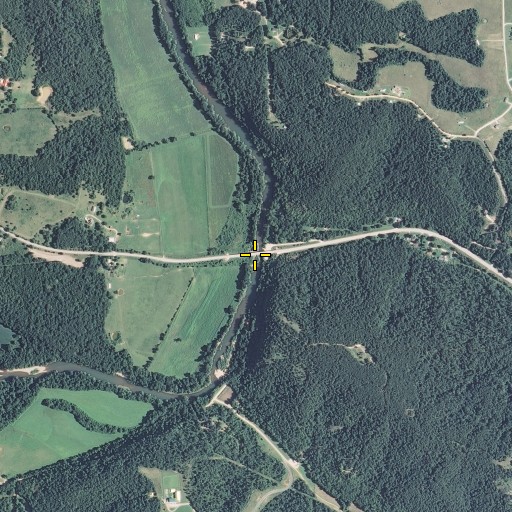 Aerial/Satellite Image of Mokane Bridge, MO