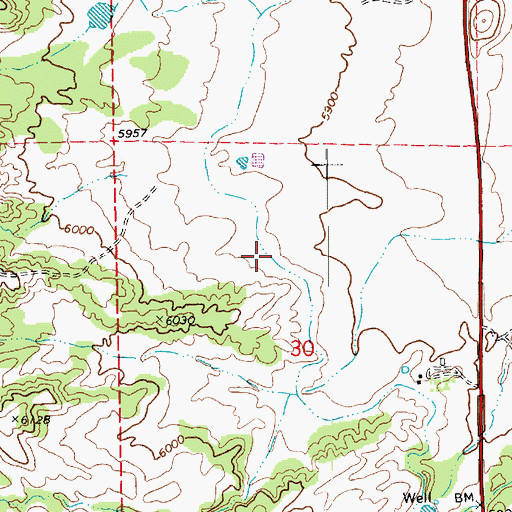 Topographic Map of Lyman Ditch, AZ