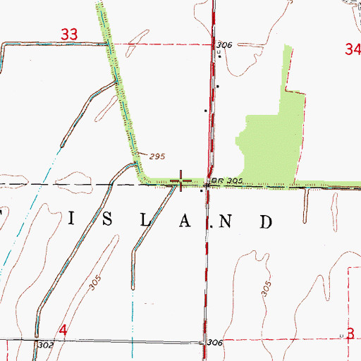 Topographic Map of Lateral Number 3, MO