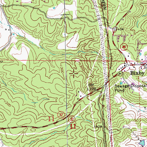 Topographic Map of Saint Joe Shaft Thirty five, MO