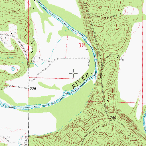 Topographic Map of Rohls Ford (historical), MO