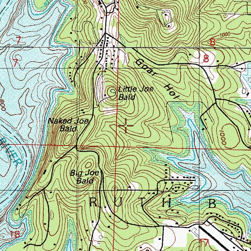Topographic Map of Marmaros, MO