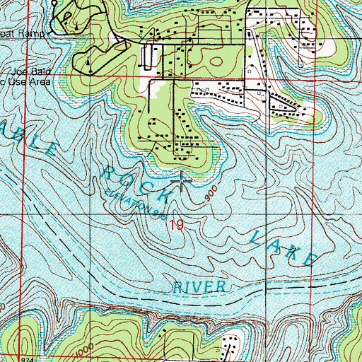 Topographic Map of Dorcas (historical), MO