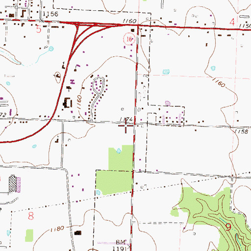 Topographic Map of Jaybird School (historical), AR