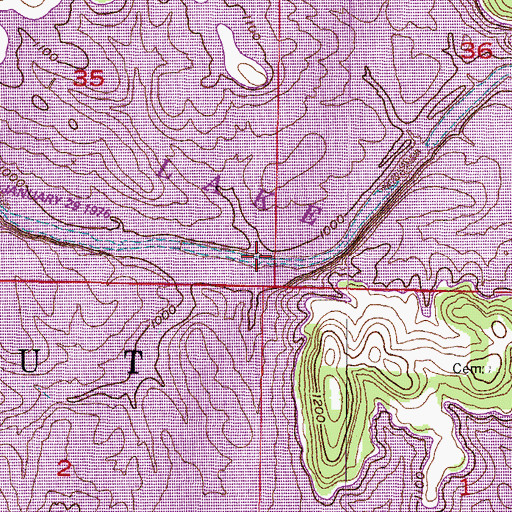 Topographic Map of Jennings Ford (historical), AR
