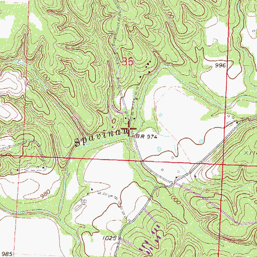 Topographic Map of Keiths Ford, AR