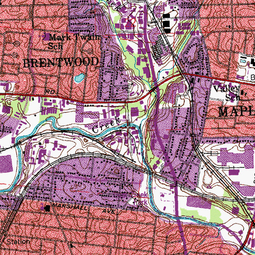 Topographic Map of Black Creek, MO