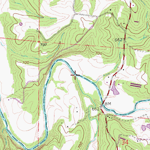Topographic Map of Cabanne Course, MO