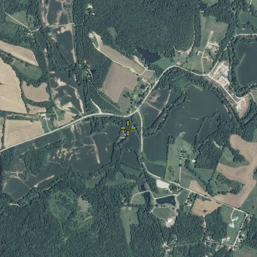 Aerial/Satellite Image of Callaway Fork, MO
