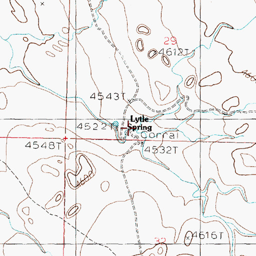 Topographic Map of Lytle Spring, AZ