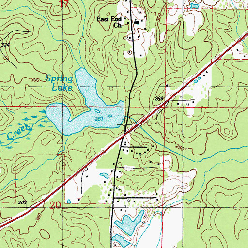 Topographic Map of Craigs Mill (historical), AR