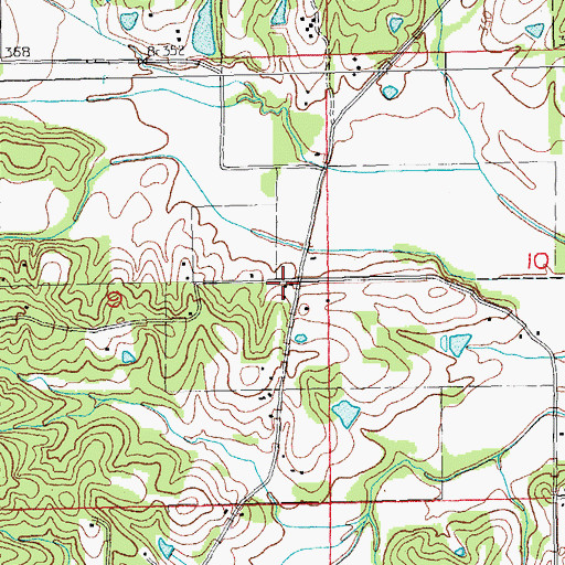 Topographic Map of Camp Ground School (historical), AR
