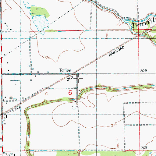 Topographic Map of Bellmeade Church (historical), AR