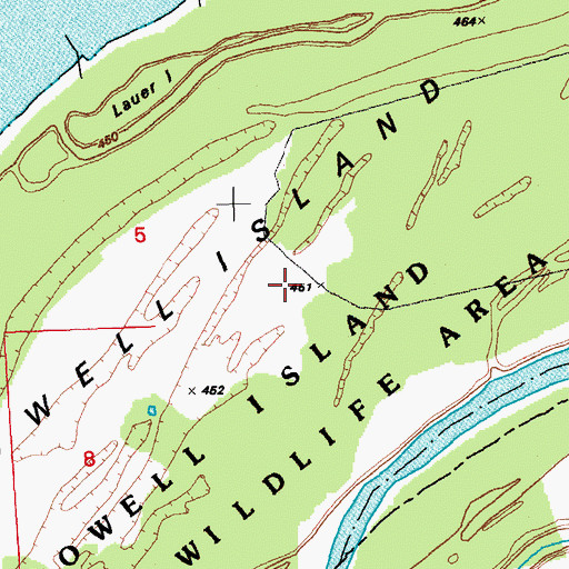 Topographic Map of Howell Island, MO