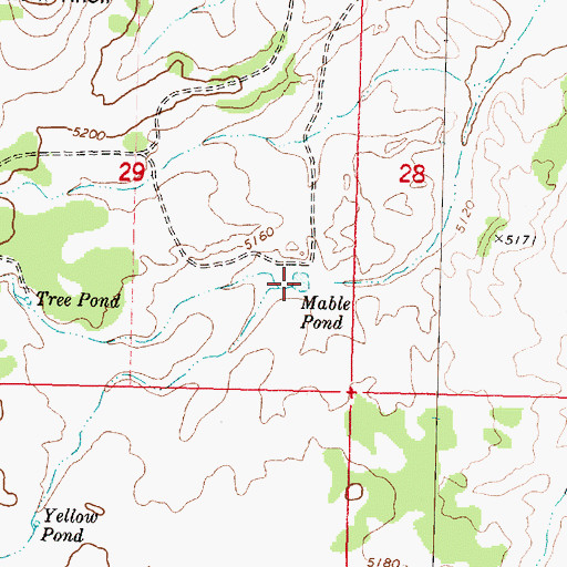 Topographic Map of Mable Pond, AZ
