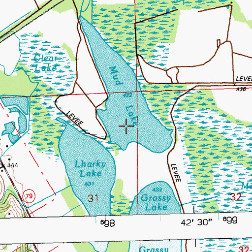 Topographic Map of Mud Lake, MO