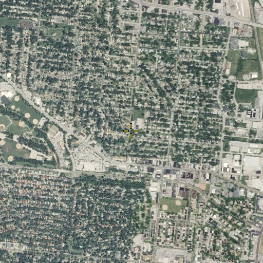 Aerial/Satellite Image of Pershing School, MO