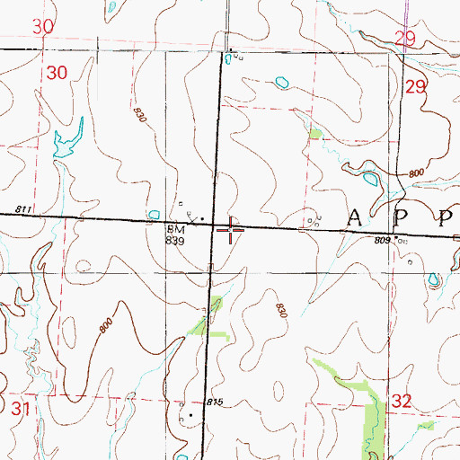Topographic Map of Prairie Hill School (historical), MO