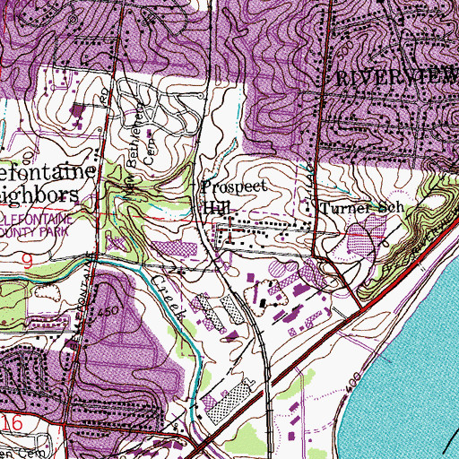 Topographic Map of Prospect Hill, MO