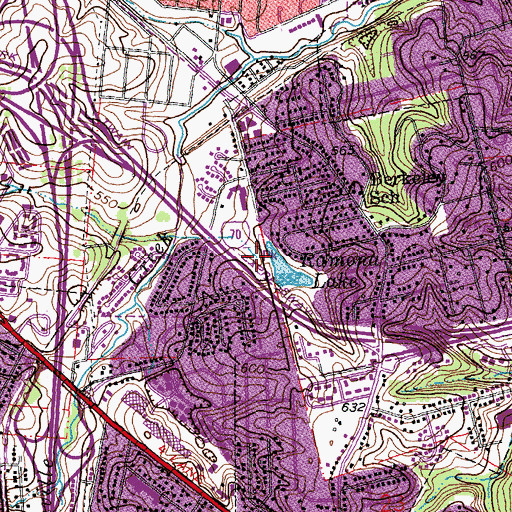Topographic Map of Ramona Lake, MO