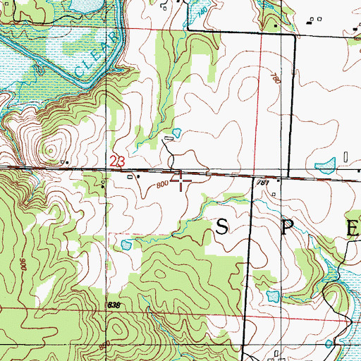 Topographic Map of Snyder School (historical), MO