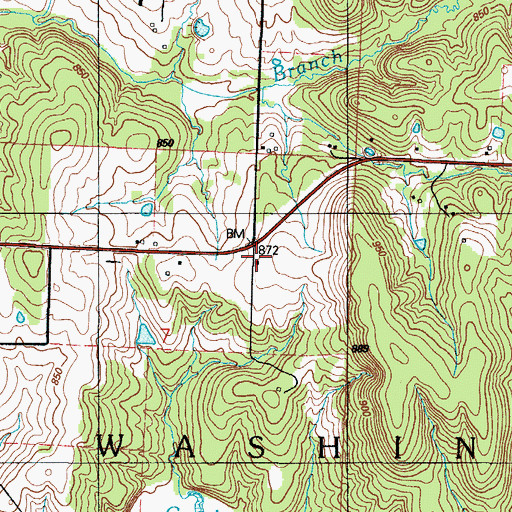 Topographic Map of Tower Grove School (historical), MO