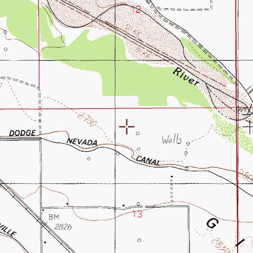 Topographic Map of Mack Well, AZ