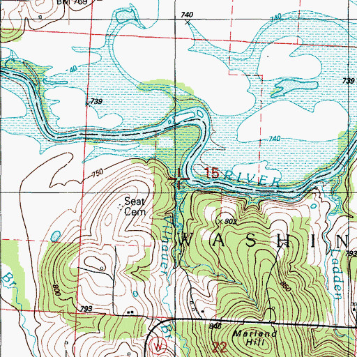Topographic Map of Vilhauer Hollow, MO