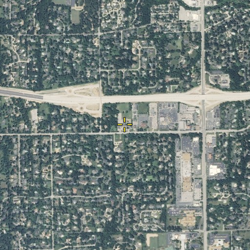 Aerial/Satellite Image of Wright School, MO