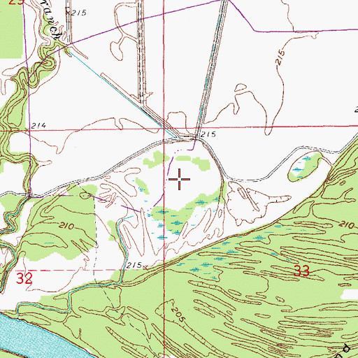 Topographic Map of Eagle Lake, AR