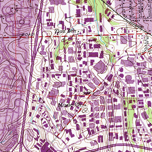Topographic Map of West Port Plaza, MO