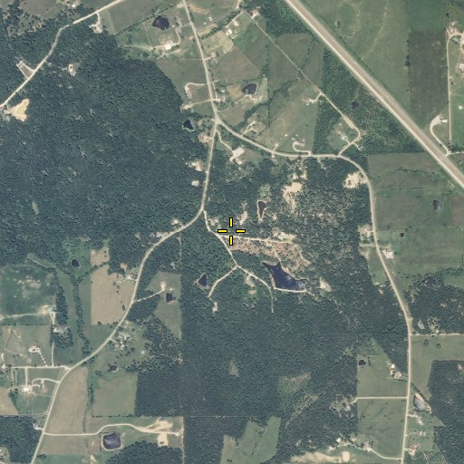 Aerial/Satellite Image of Tetley Hill, MO