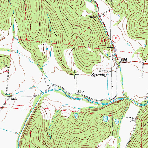 Topographic Map of Vine Hill School (historical), MO