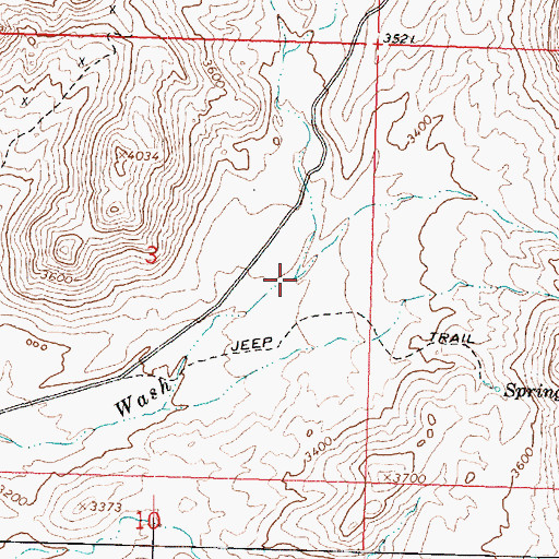 Topographic Map of Mackenzie Creek, AZ