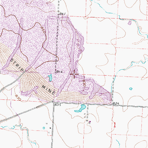 Topographic Map of Francis School (historical), MO