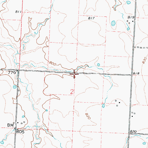 Topographic Map of Little Jewel School (historical), MO