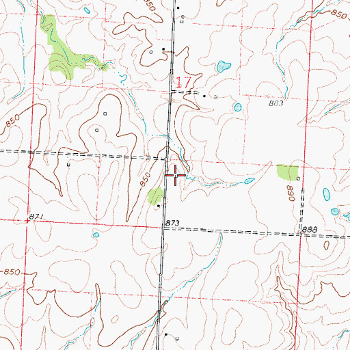 Topographic Map of Grandview School (historical), MO
