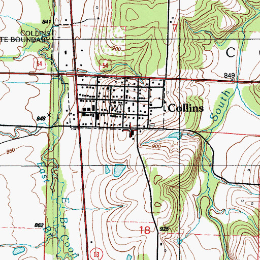 Topographic Map of Weaubleau R3 School (historical), MO