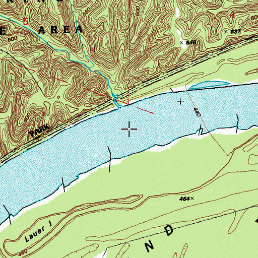 Topographic Map of Castilo Island (historical), MO
